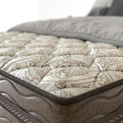 Cama Box Solteiro Óregon com Euro Pillow e Molas Prolastic 62x88x188cm Probel Bege com Marrom