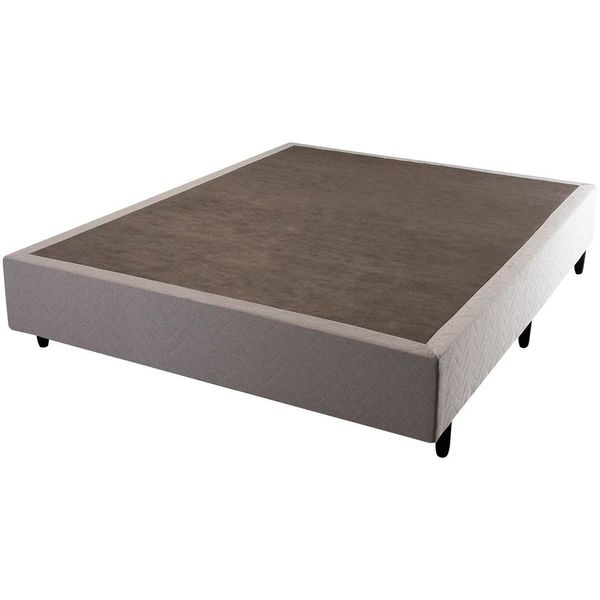 Base Box para Colchão de Casal Hellen Universal 38x138x188cm Cinza com Preto Base Box para Colchão de Casal Hellen Universal 38x138x188cm Cinza com Preto