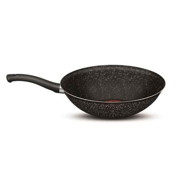 Panela Wok Rochedo Stone Pro 28 cm Preto com Cinza