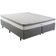 Cama Box Queen Size Herval Ômega Pillow Top e Molas Ensacadas Cinza