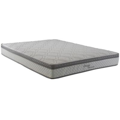 Cama Box Queen Size Herval Ômega Pillow Top e Molas Ensacadas Cinza