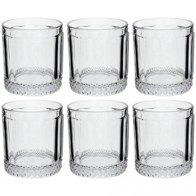 Conjunto de Copos Baixos L`Hermitage Splendor 330 ml 6 Peças Transparente