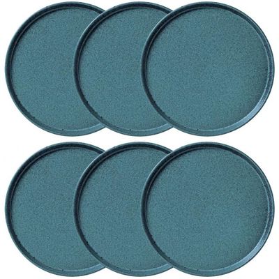 Conjunto de Pratos de Sobremesa Porto Brasil Neo Night Sky 21,5cm 6 Peças Azul