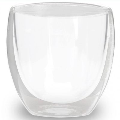 Jogo de Copos Dynasty Coffee Borossilicato 240ml 2 Peças Transparente