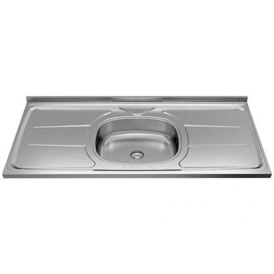Balcão Universal com 1 Pia 2 Portas e 3 Gavetas 120cm de largura Bartira Grafite