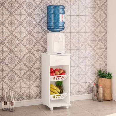 Fruteira Politorno Facility com 1 Gaveta e 2 Cestos Branco