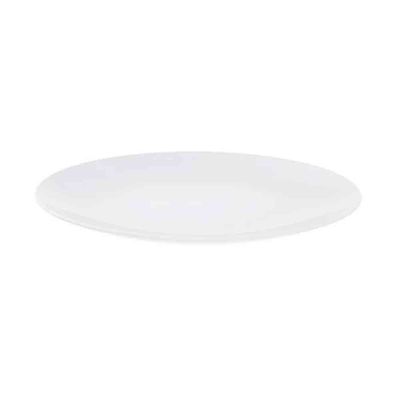 Conjunto com 6 Pratos Rasos Tramontina Leonora em Porcelana 25 cm Branco