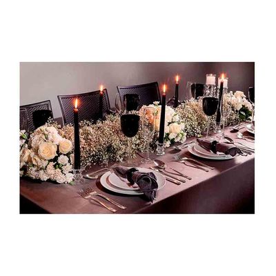 Conjunto com 6 Pratos Rasos Tramontina Leonora em Porcelana 25 cm Branco