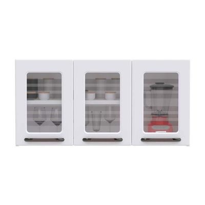 Cozinha Compacta Colomarq Titanium com 11 Portas, 4 Gavetas e 7 Prateleiras Branco