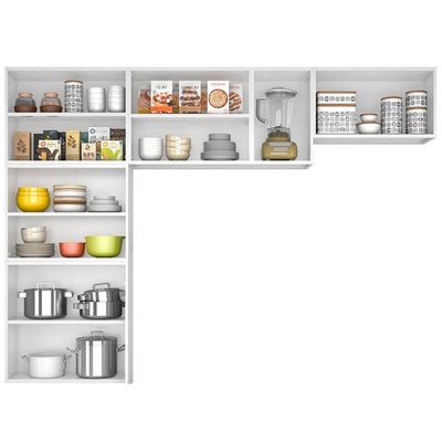 Cozinha Completa Itatiaia Diamante 13 Portas 4 Gavetas Branco