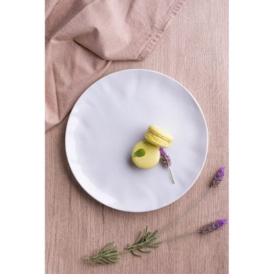 Conjunto de Pratos Fundos Germer Orgânico em Porcelana 6 Peças Branco