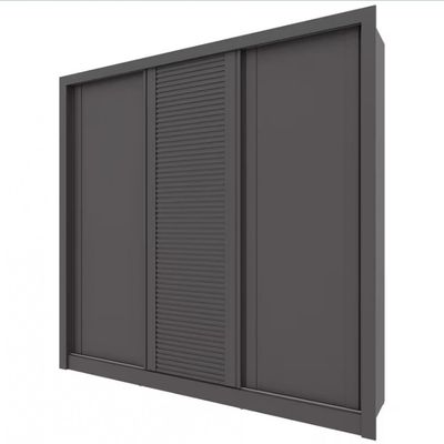 Guarda-Roupa Casal Bartira Village com 3 Portas 4 Gavetas e 243,1cm Grafite