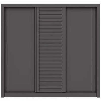 Guarda-Roupa Casal Bartira Village com 3 Portas 4 Gavetas e 243,1cm Grafite