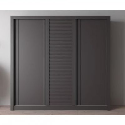 Guarda-Roupa Casal Bartira Village com 3 Portas 4 Gavetas e 243,1cm Grafite