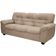 Sofá de 3 Lugares Linoforte Stillus II com 204 cm de Largura e Revestido em Tecido Suede Areia