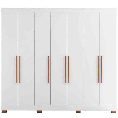 Guarda-Roupa Casal Bartira Diplomata com 7 Portas e 6 Gavetas Branco