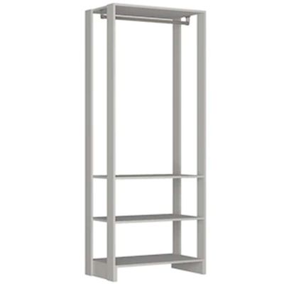 Roupeiro Closet Nova Mobile Yes com 3 Prateleiras e Cabideiro Branco
