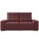 Sofá 3 Lugares Retrátil/Reclinável Linoforte Benetton com Revestimento em Suede Vermelho