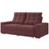 Sofá 3 Lugares Retrátil/Reclinável Linoforte Benetton com Revestimento em Suede Vermelho