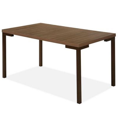Mesa de Jantar Aço Nobre Kansas com 6 Cadeiras Marrom