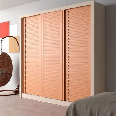 Guarda-Roupa Casal Bartira Village com 3 Portas Ripadas, 4 Gavetas e 243.1cm Areia