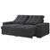 Sofá 3 Lugares Retrátil/Reclinável Linoforte Benetton com Revestimento em Suede Grafite