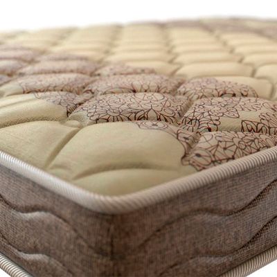 Colchão de Solteiro Probel Guarda Costas Espuma D33 Bege com Marrom