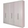 Guarda Roupa Napoli UP com 6 Portas, 4 Gavetas e 4 Prateleiras Bartira Branco