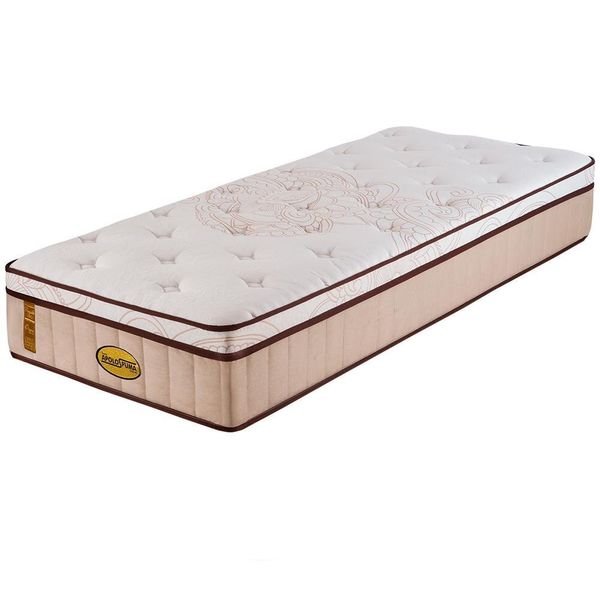 Colchão Solteiro ApoloSpuma Royale Firm com Pillow Inn e Molas Ensacadas 30 x 96 x 203 cm Suede Bege Colchão Solteiro ApoloSpuma Royale Firm com Pillow Inn e Molas Ensacadas 30 x 96 x 203 cm Suede Bege