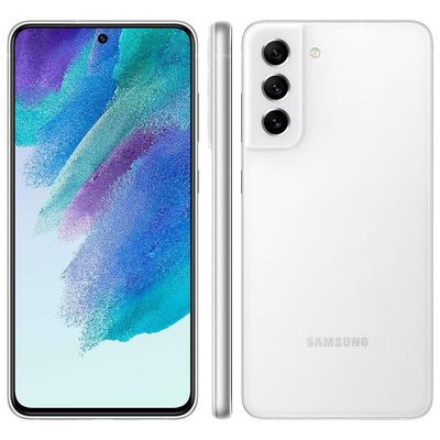 Smartphone Samsung Galaxy S21 FE 5G 256GB 6GB RAM Tela Infinita de 6.4 Câmera Traseira Tripla Android 11 Branco