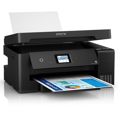 Multifuncional Tanque de Tinta Epson EcoTank L14150 Wireless - Impressora, Copiadora, Scanner, Fax Preto / Bivolt