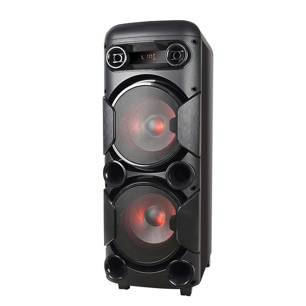 Caixa de Som Multilaser Mini Torre SP380 com Bluetooth, Rádio Fm, Entradas Usb e Cartão de Memória 900W Preto / Bivolt