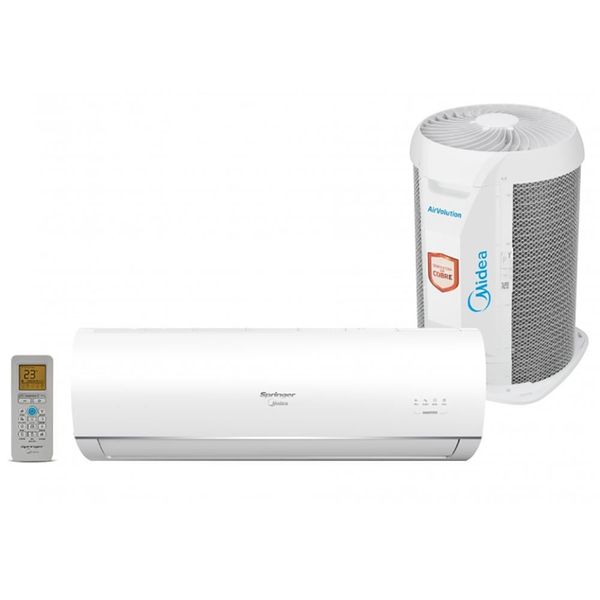 Ar-Condicionado Split Midea AirVolution 42TFQA09S5 Quente e Frio 9.000 Btus Springer Branco / 220V Ar-Condicionado Split Midea AirVolution 42TFQA09S5 Quente e Frio 9.000 Btus Springer Branco / 220V