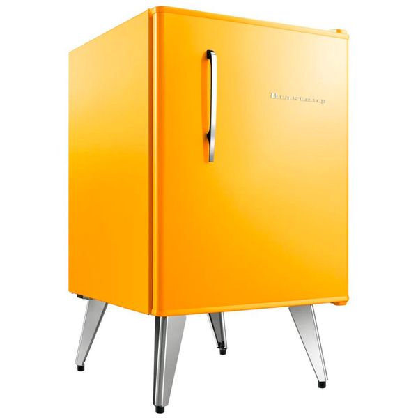 Mini Refrigerador Retrô 76 Litros Amarelo Brastemp Amarelo / 127V Mini Refrigerador Retrô 76 Litros Amarelo Brastemp Amarelo / 127V
