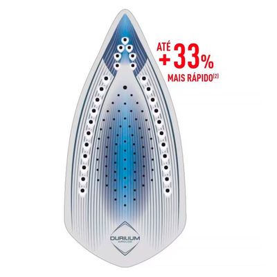 Ferro de Passar a Vapor Arno Ultragliss Durilium Plus FMY com Spray e Base Antiaderente Azul / 110V
