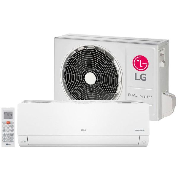 Ar-Condicionado Split Dual Inverter Voice S4-Q09AA31B Frio 9.000 BTUs LG Branco / 220V Ar-Condicionado Split Dual Inverter Voice S4-Q09AA31B Frio 9.000 BTUs LG Branco / 220V