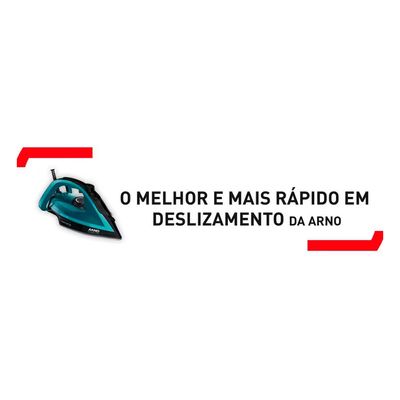 Ferro de Passar a Vapor Arno Ultragliss Durilium Plus FMY com Spray e Base Antiaderente Azul / 110V