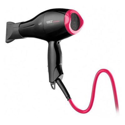 Secador de Cabelos Taiff Titanium Colors com Emissão de Íons Motor AC Profissional 2100W Preto e Rosa / 110V