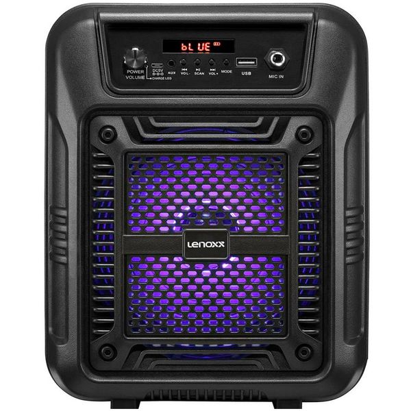 Caixa de Som Amplificada CA60 Bluetooth USB - 80W Lenoxx Preto Caixa de Som Amplificada CA60 Bluetooth USB - 80W Lenoxx Preto