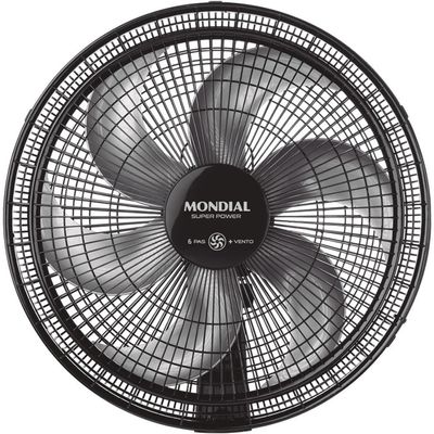 Ventilador de Mesa 30CM Super Power VSP-30-B 6 Pás 3 Velocidades Mondial Preto / 110V