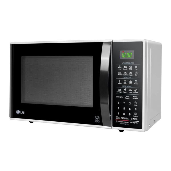 Forno de Micro Ondas MS3091BC Função Eco On 30 Litros LG Branco / 220V Forno de Micro Ondas MS3091BC Função Eco On 30 Litros LG Branco / 220V