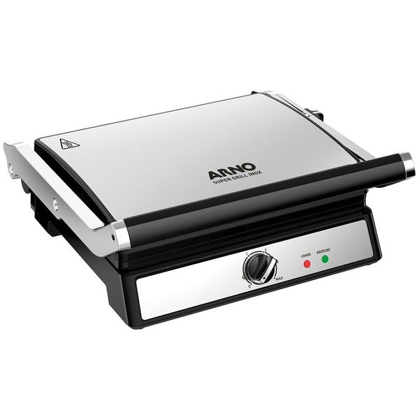Super Grill Arno GGRA com Revestimento Antiaderente Inox / 110V
