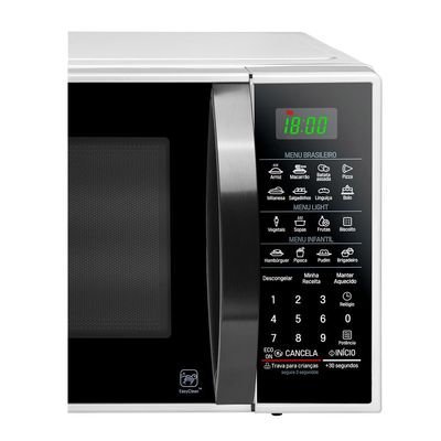 Forno de Micro Ondas MS3091BC Função Eco On 30 Litros LG Branco / 220V