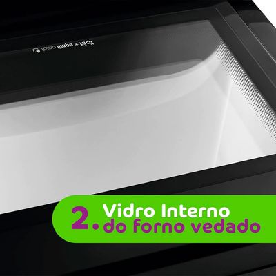 Fogão 4 Bocas CFO4NAR Acendimento Automático e Design Frente Única Consul Inox / Bivolt