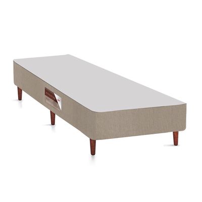 Cama Box King Size Castor Revolution com Mola Bonnel 66x193x203cm Bege