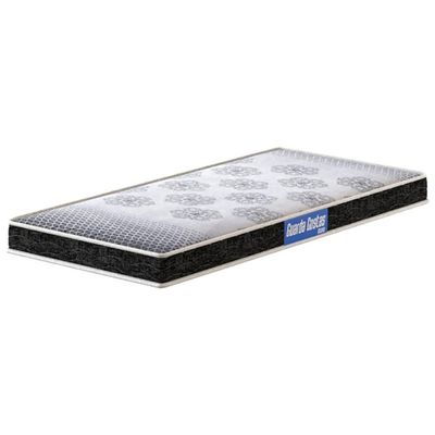 Cama Box de Solteiro Guarda Costas Espuma D20 50x88x188cm Probel Branco com Preto