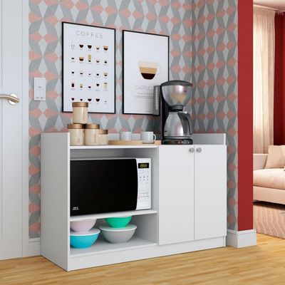 Balcão Micro-ondas Classic com 2 Portas Nova Móbile Branco