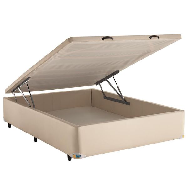Base Box para Colchão de Casal Itaflex com Baú 40x138x188cm Areia