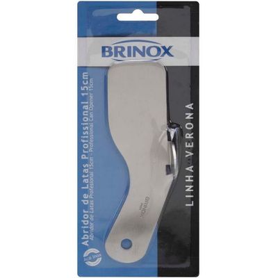 Abridor de Latas Profissional Brinox Verona 2154/301 em Aço Inox Inox