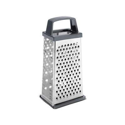 Ralador Brinox 4 Faces com Visor Top Pratic 20,5cm Aço Inox Prata